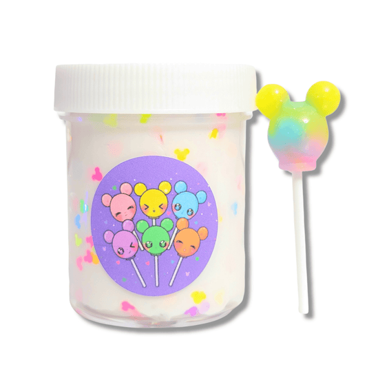 Mouse Glow Pops Handmade Thick Slime 4oz Slime by Hoshimi Slimes LLC | Hoshimi Slimes LLC