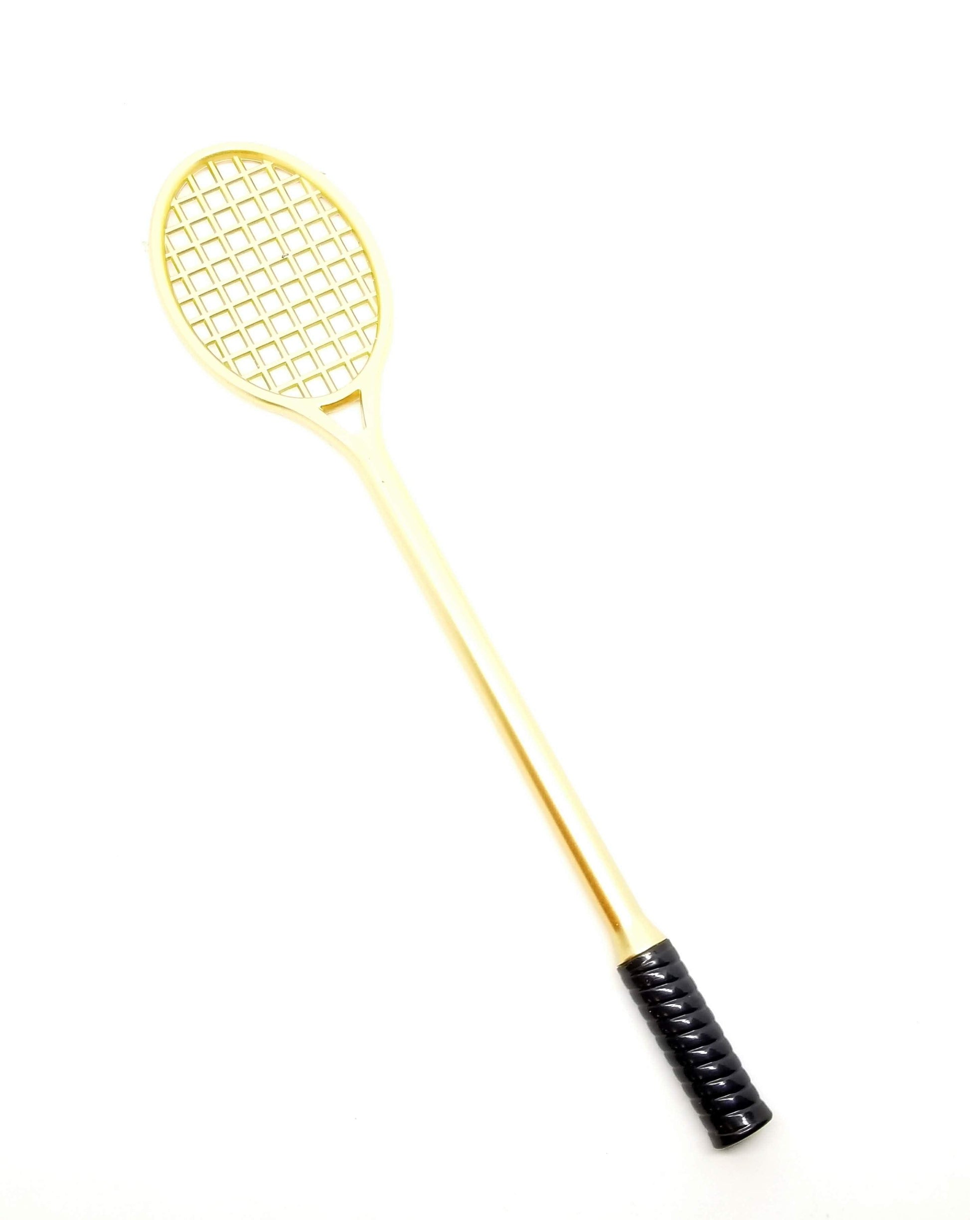Slime Pressing Tennis Racket Gold Slime tool by Hoshimi Slimes | Hoshimi Slimes LLC