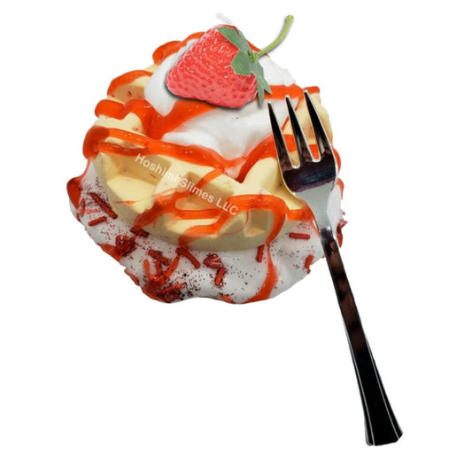 Strawberry Shortcake Waffles DIY Slime Kit slime by Hoshimi Slimes LLC | Hoshimi Slimes LLC