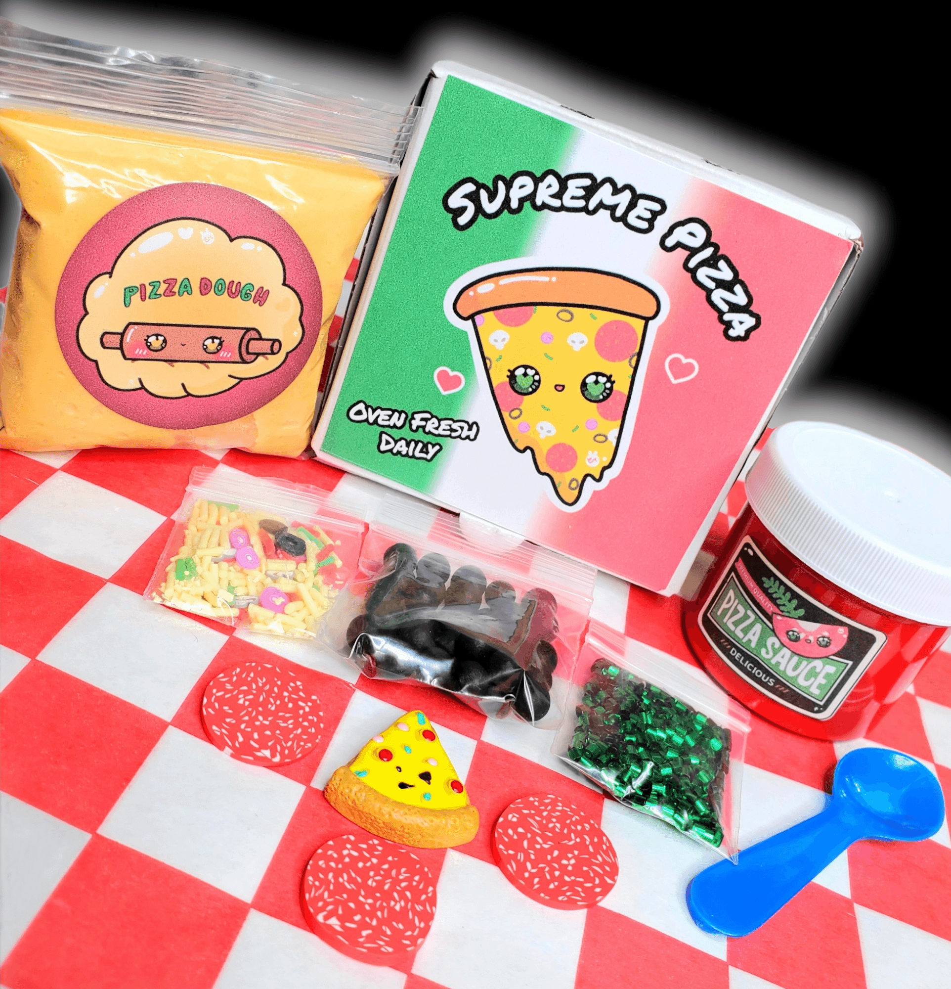 Supreme Pizza DIY Slime Kit slime by Hoshimi Slimes LLC | Hoshimi Slimes LLC